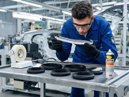Automotive adhesive assembly